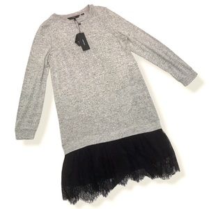 Vero Moda Sweater Dress Tunic, Heather Grey